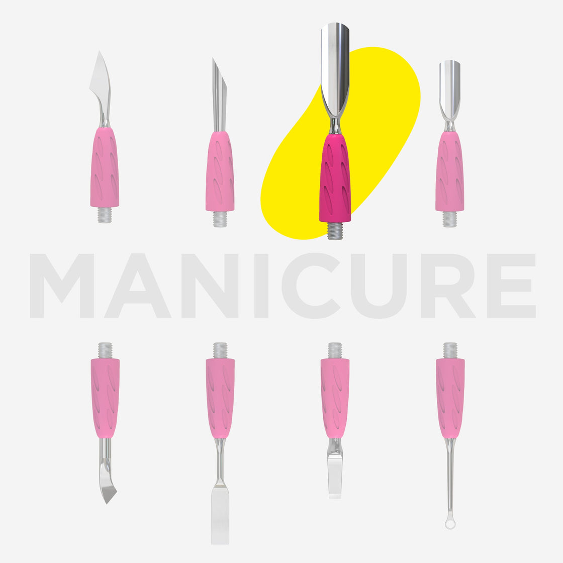 Staleks Pro Parte Operativa COMBO UNIQ 17 – Spintore Largo Arrotondato per Manicure