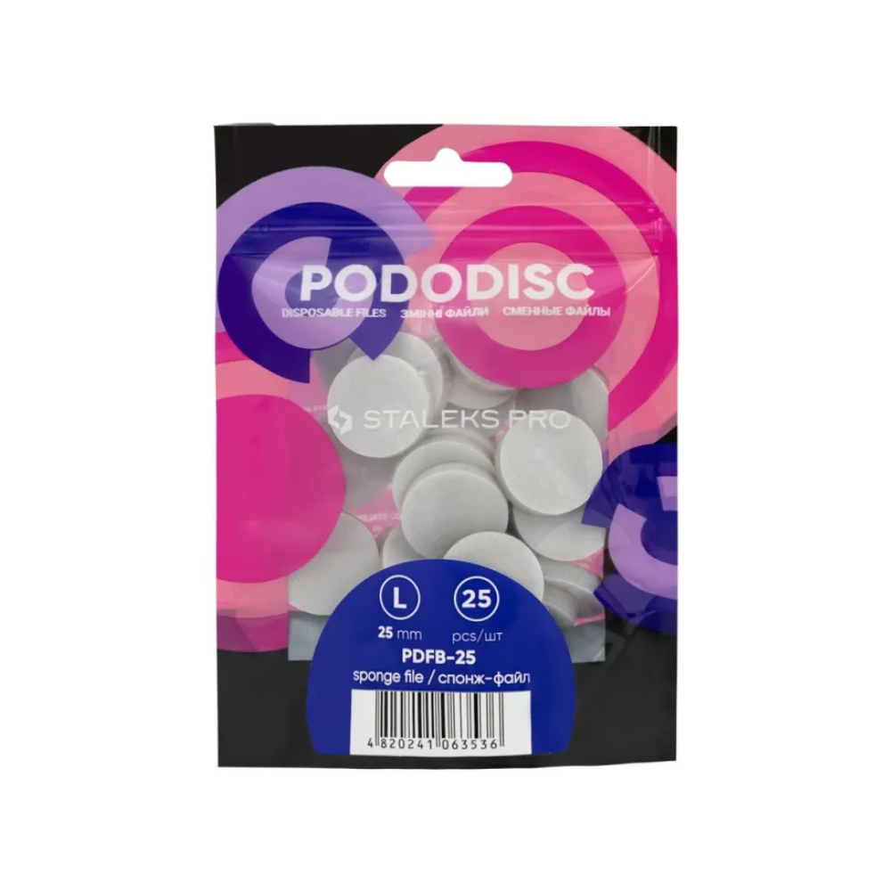 Staleks Pro Pododisc L Dischi Spugna per Pedicure 25 pz