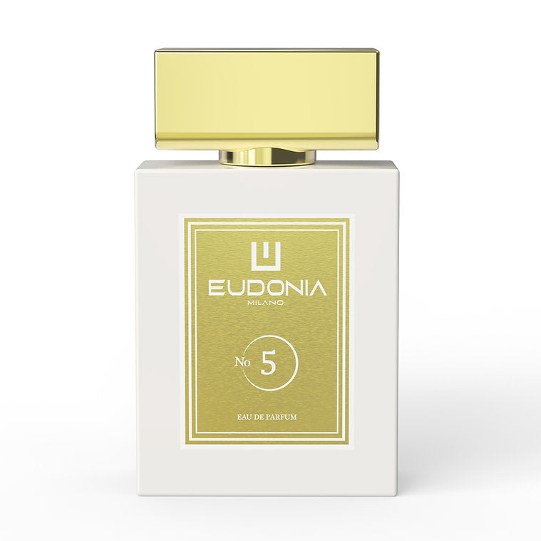 EUDONIA MILANO Profumo nº 5 – Eau de Parfum unisex con vaniglia, mandorla e legno di sandalo