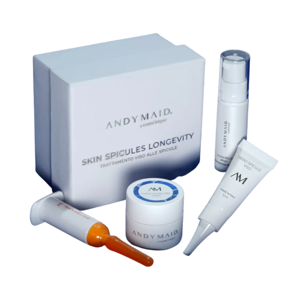 kit viso spicule andy maid trattamento rigenerante luminosità pelle
