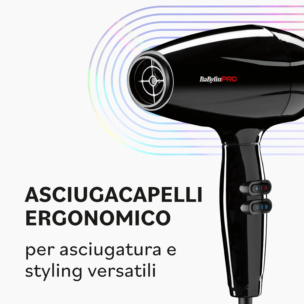 Babyliss PRO VERO Ionic Asciugacapelli Professionale 2000W