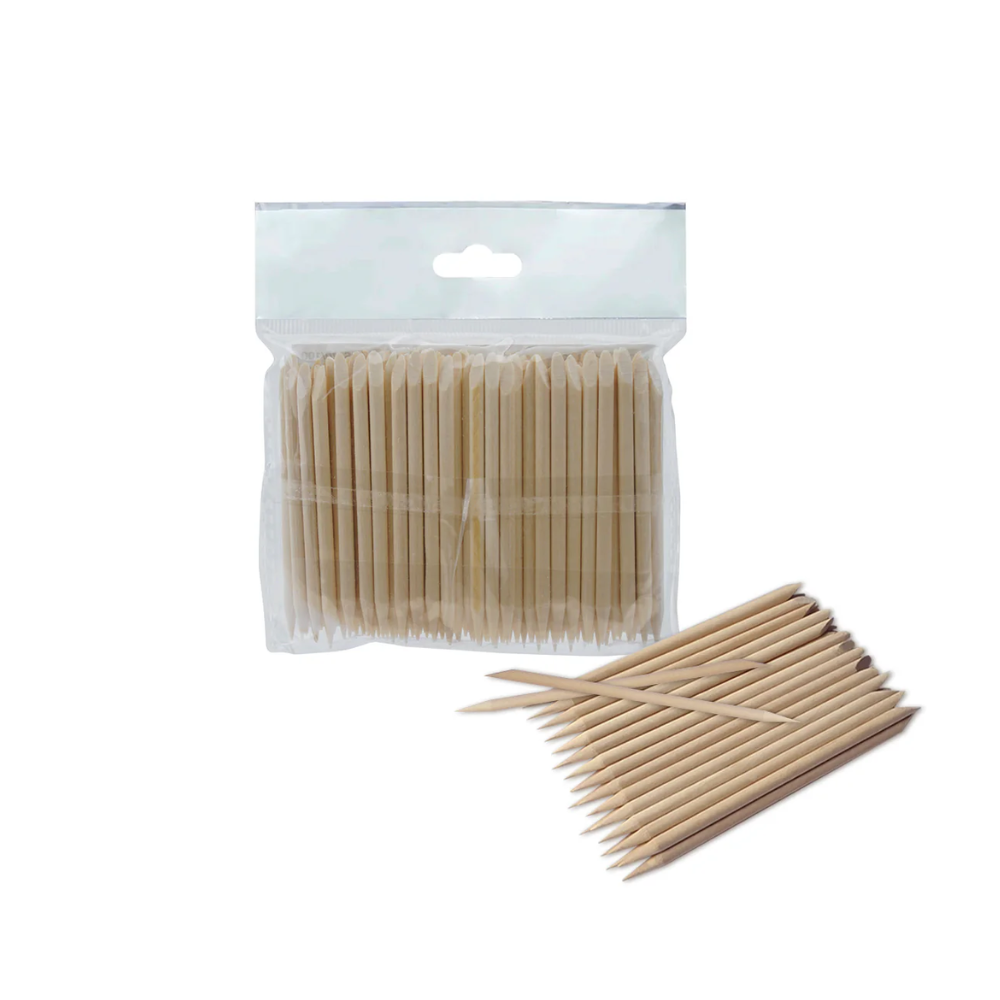 Staleks Pro Bastoncini d'rancio EXPERT in Legno 75 mm – bastoncini monouso per manicure professionale 100 pz