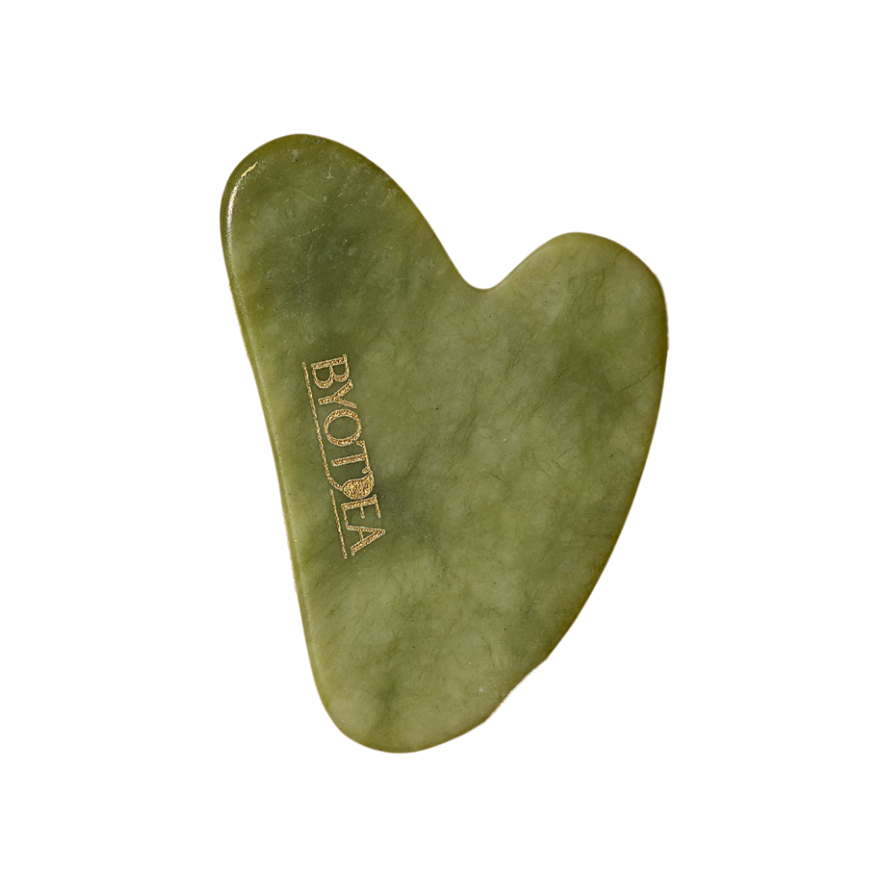 Byotea Gua Sha cuore di giada per massaggio viso e collo
