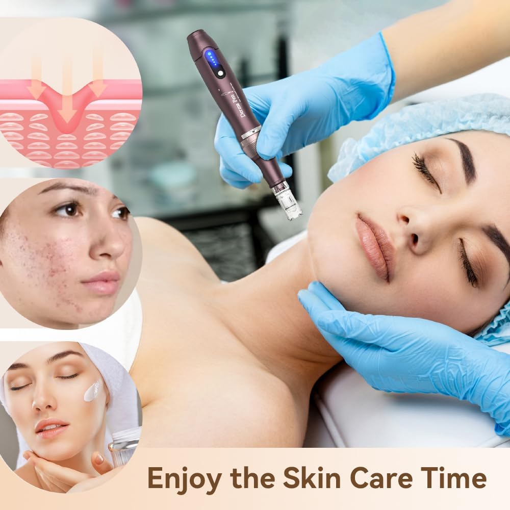 Dermapen A10 Microneedling Professionale Wireless – 22 Cartucce e 5 Velocità