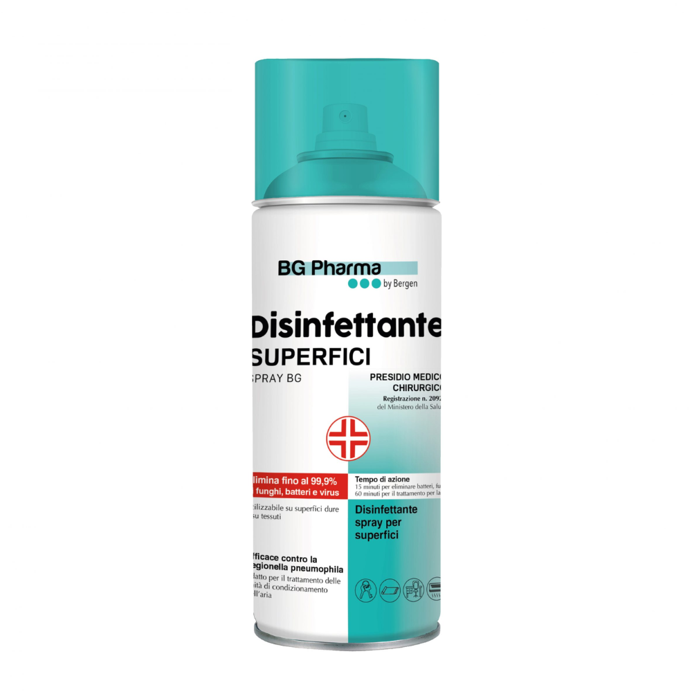 BG Pharma Disinfettante Superfici Spray 400 ml – igienizzante professionale elimina virus e batteri