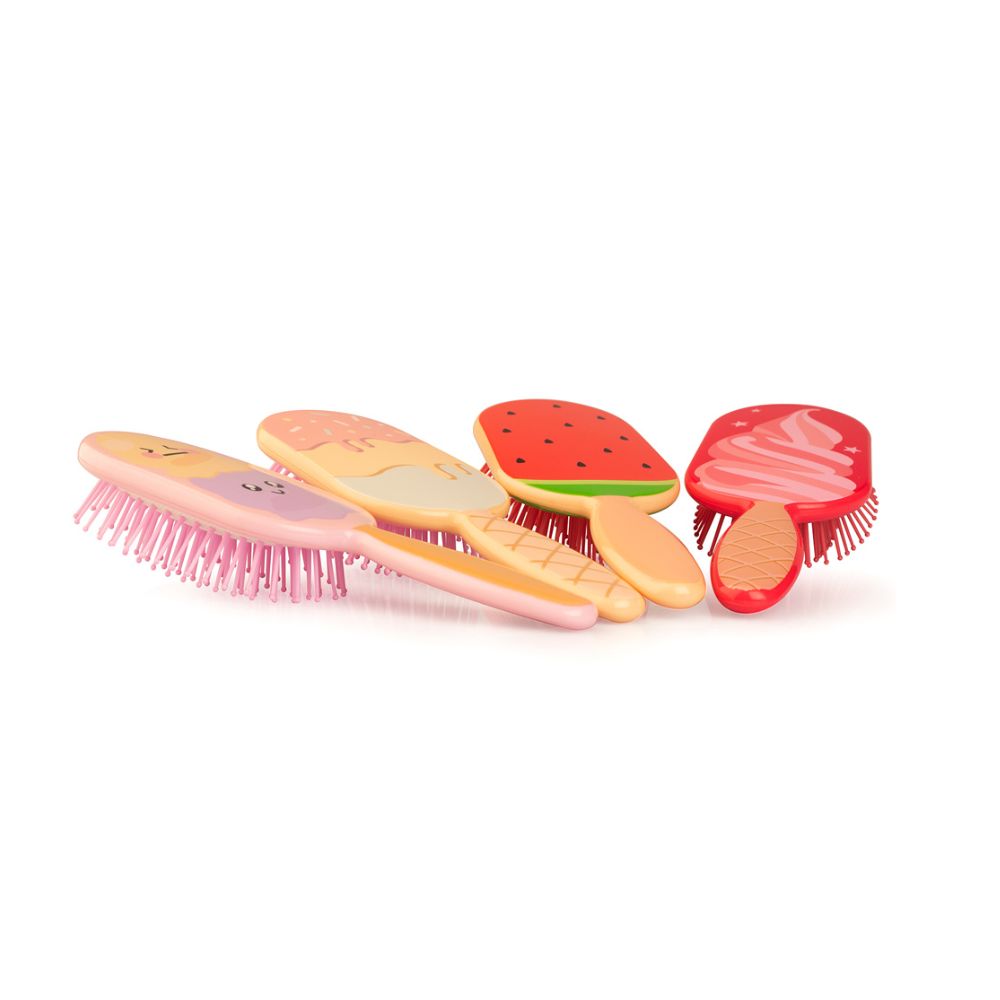 Labor Display with Detangler Ice Cream Brushes 12 pieces