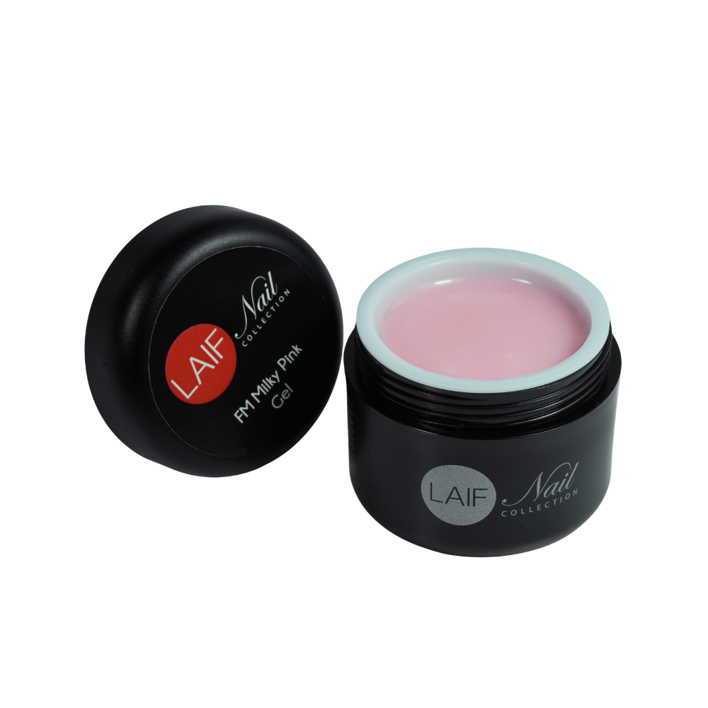 gel unghie laif fm milky pink fibra vetro camouflage ricostruzione 15ml