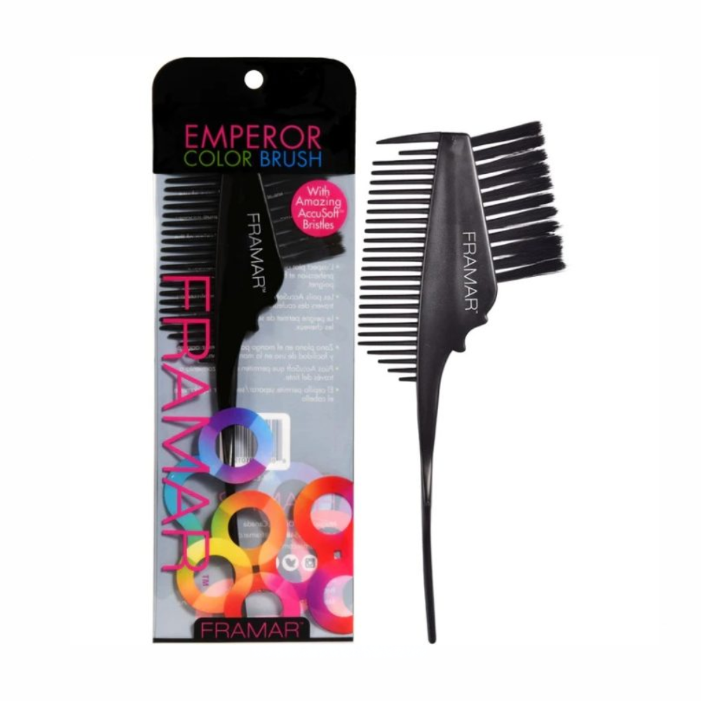 Framar Emperor Color Brush Pennello/Pettine 2 in 1 per Colorazione
