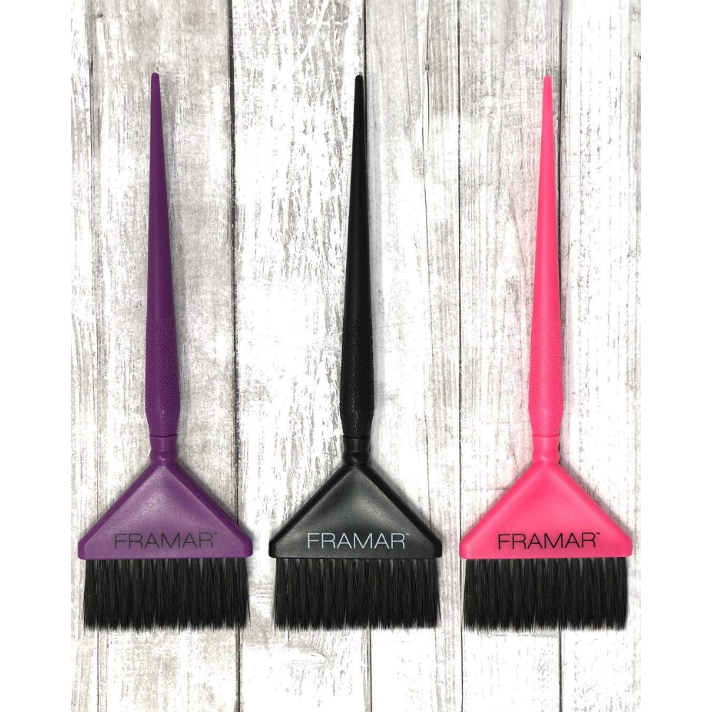 set pennelli parrucchiere 3 pezzi