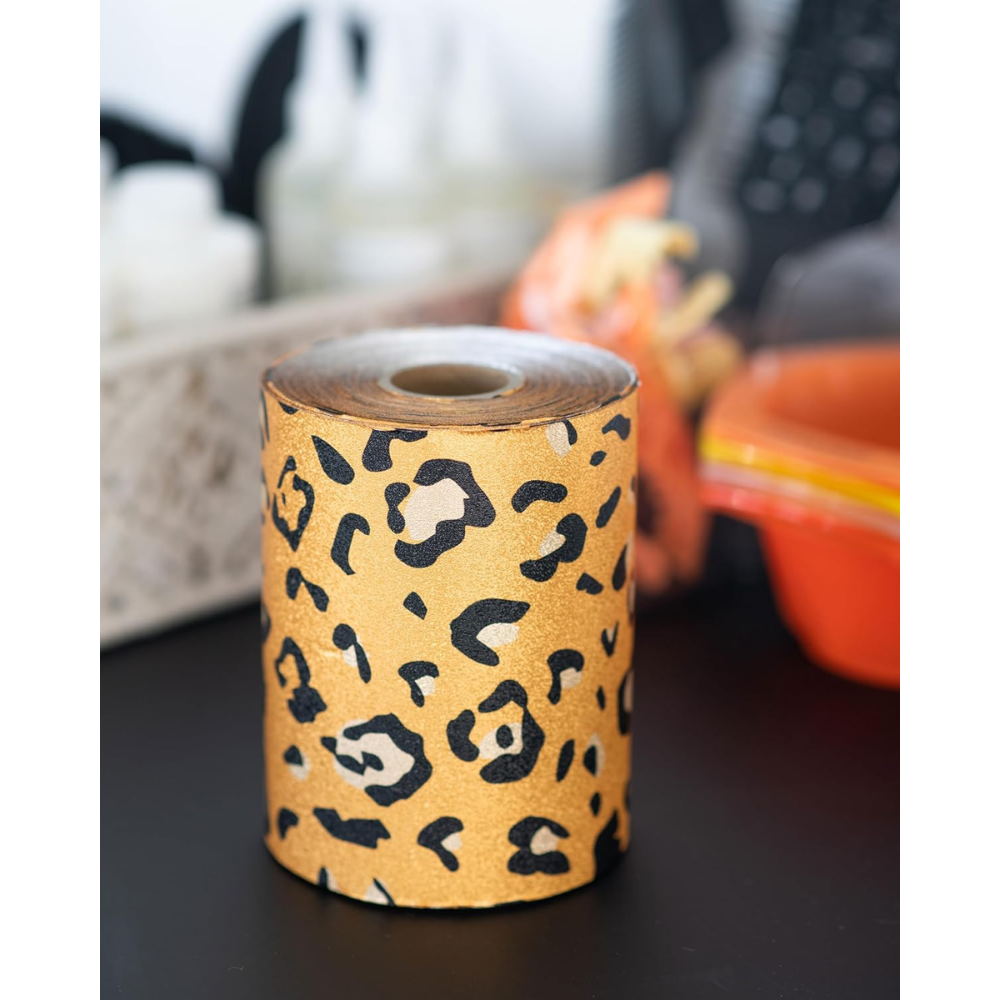 Framar Rotolo Alluminio Goffrato Party Animal Leopardato per Colorazione e Meches