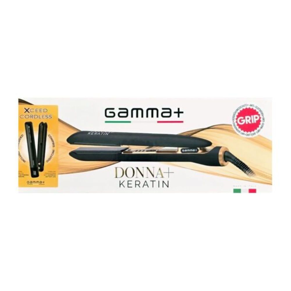 Gamma+ Kit Donna+ Keratin + Xceed Cordless – Piastre Professionali Capelli (Casa + Viaggio)