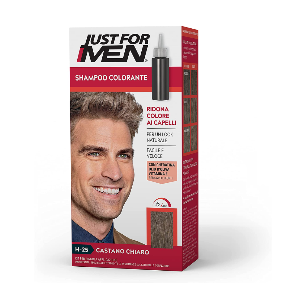 Just For Men Shampoo colorante Castano Chiaro H-25