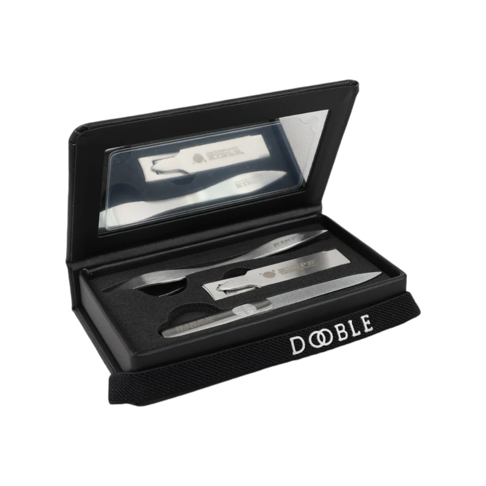 Kiepe A800.2 Dooble Nero Set Manicure Tascabile con Specchio