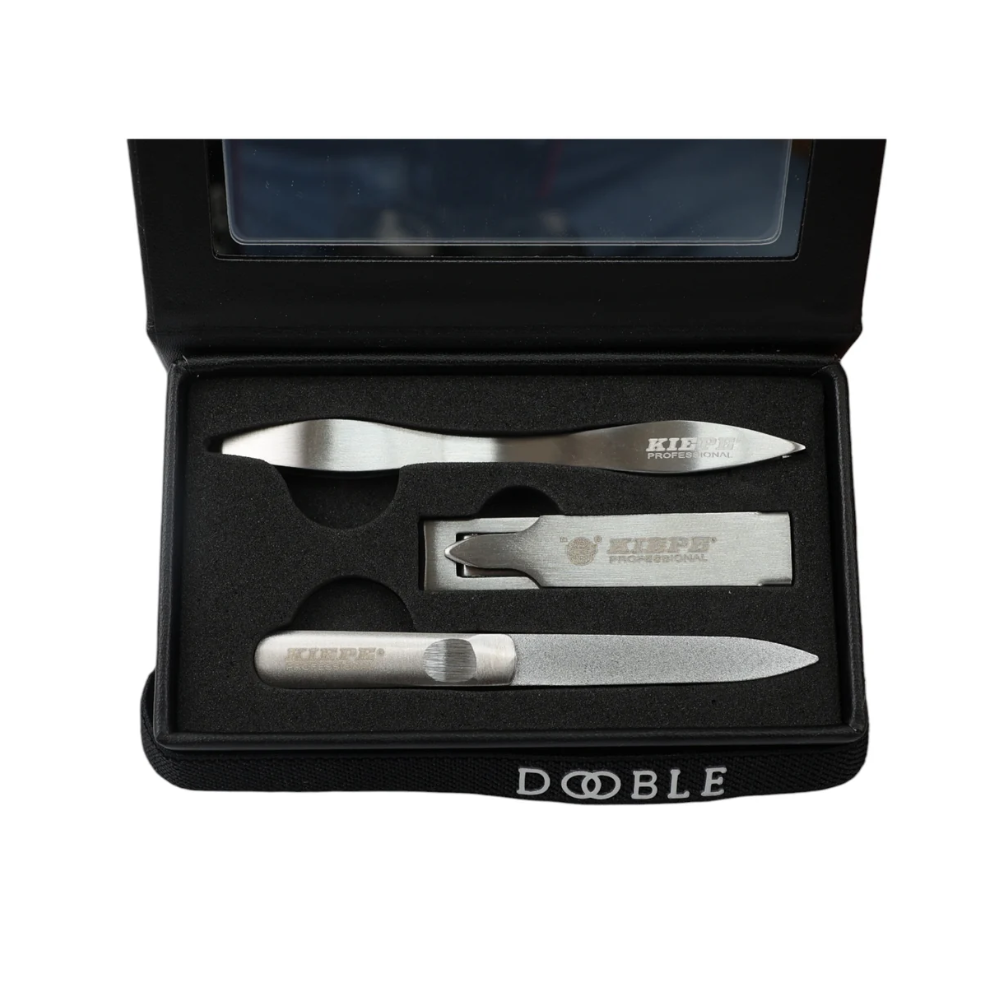 Kiepe A800.2 Dooble Nero Set Manicure Tascabile con Specchio