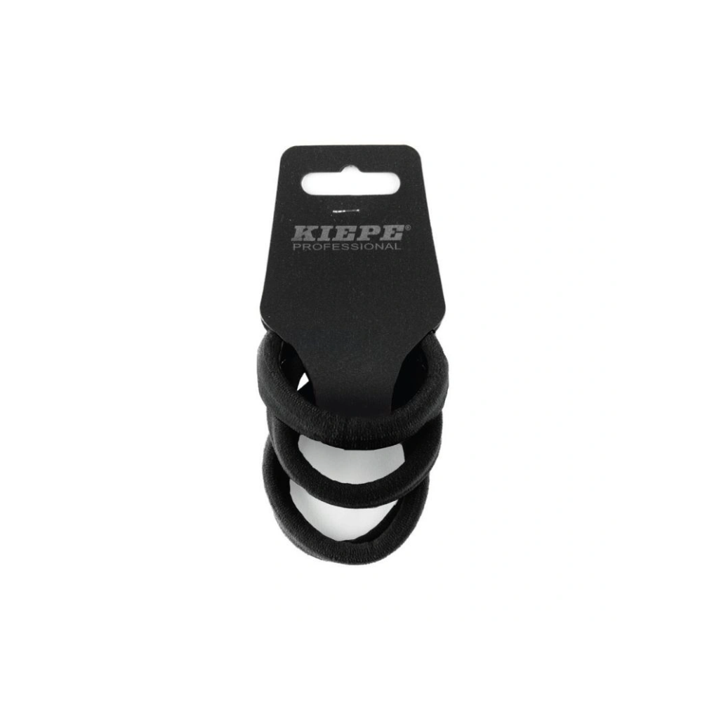 Kiepe Elastici Neri per Capelli 1,2 cm 3 pz