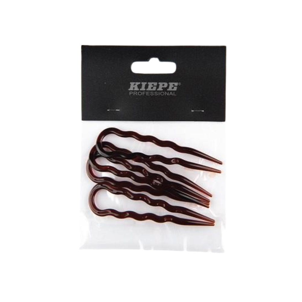 Kiepe Forcine Invisibili Marroni 8 cm Confezione 4 Pezzi