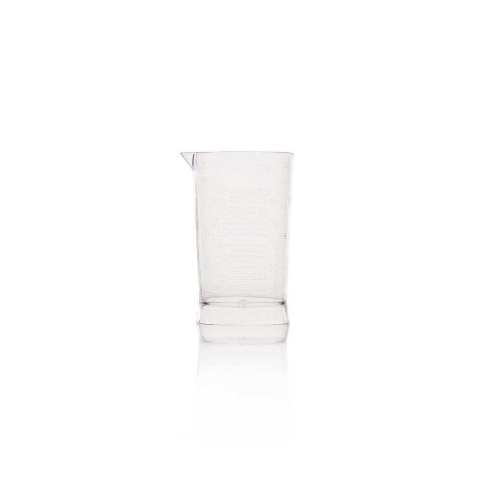 Labor Misurino graduato 100 ml in plastica trasparente resistente con tacche graduate