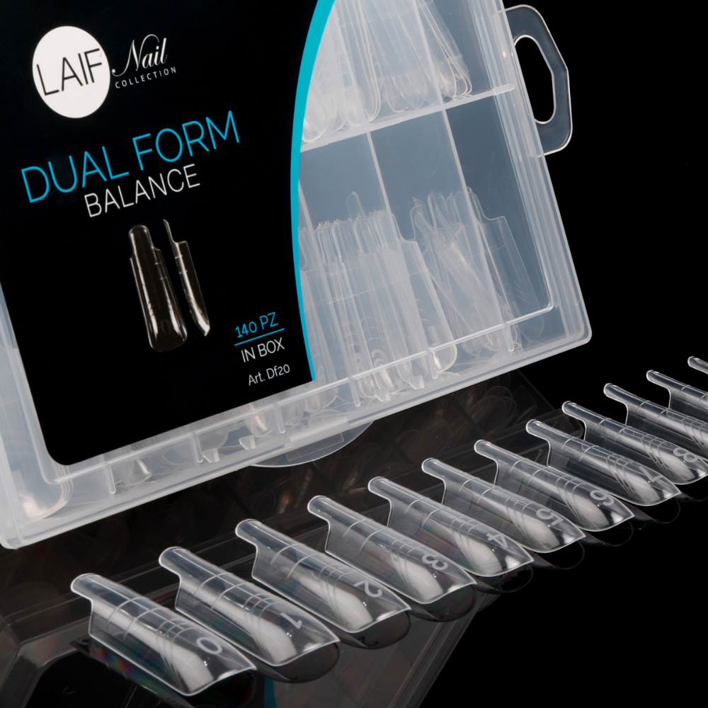 dual form unghie laif nail balance square mandorla ricostruzione professionale