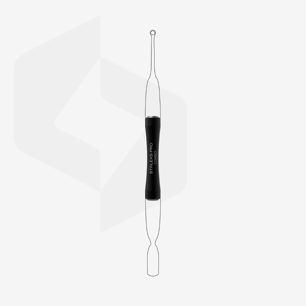 Staleks Pro Manico per Spatola nera spingicuticole COMBO UNIQ 10 – Per Parti Intercambiabili