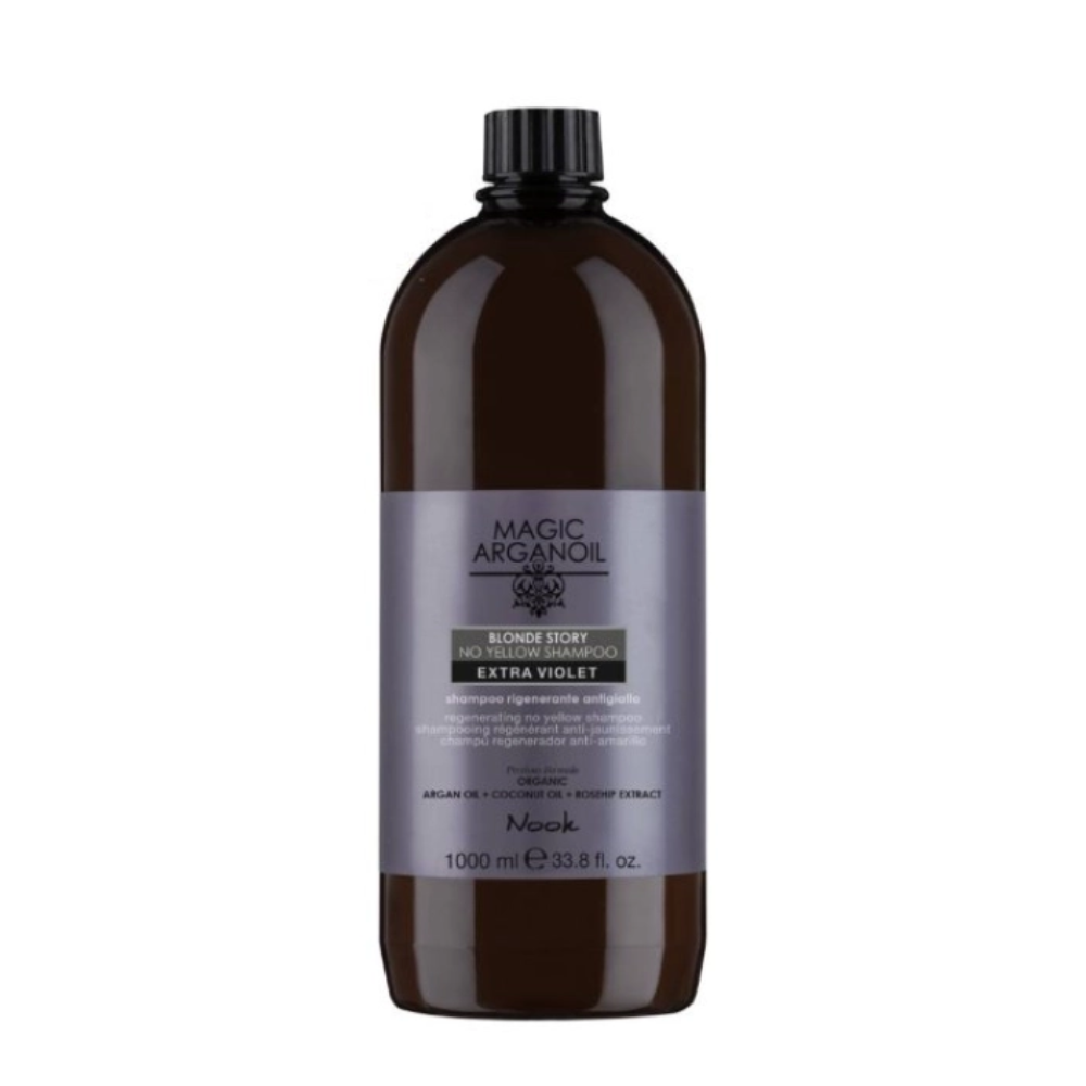 Nook Magic Arganoil Blonde Story Extra Violet Shampoo 1000ml - Riservato PRO