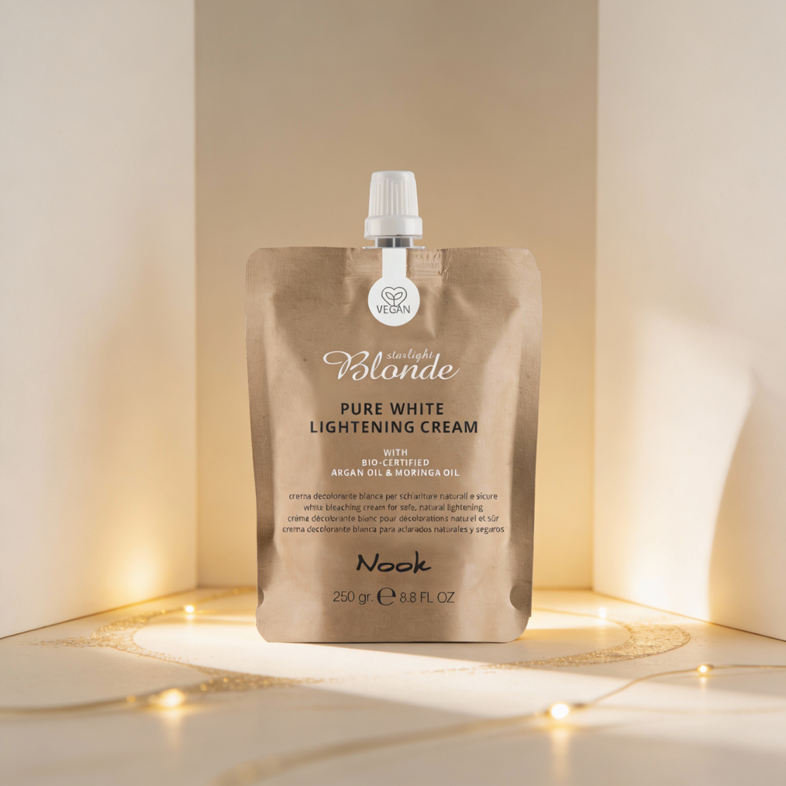 Nook Pure White Lightening Cream 250 g – Crema Decolorante Professionale fino a 6 Toni