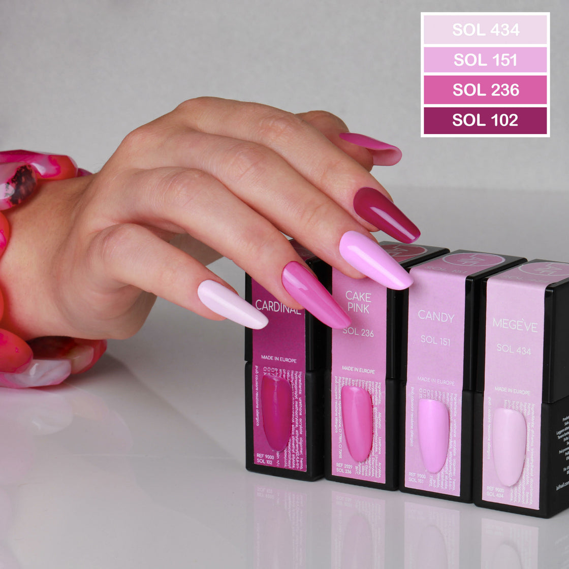 Laif Semi-permanent Gel Nail Polish SOL 236 Cake Pink 10ml