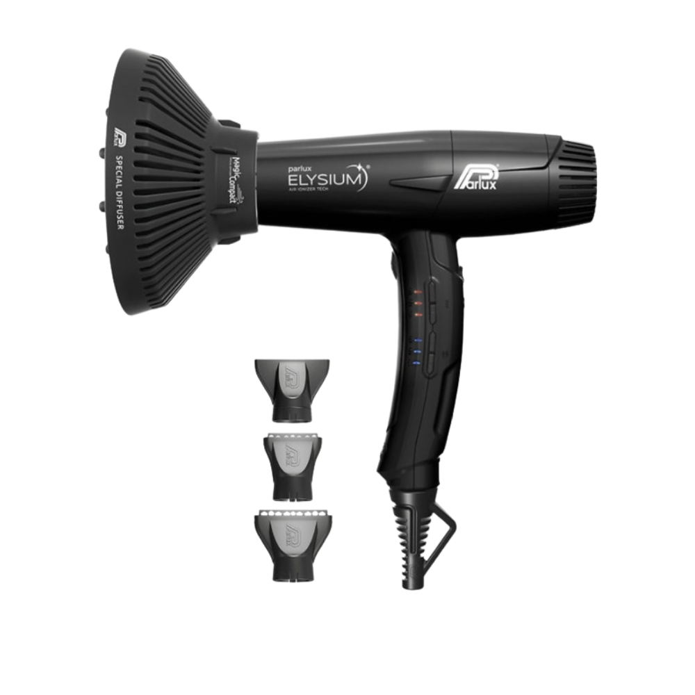 Phon Parlux ELYSIUM® 2300W con diffusore MagicCompact Asciugacapelli nero