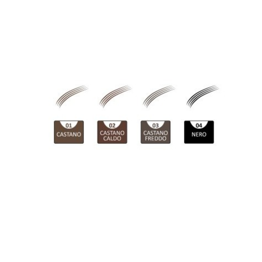 Music Flower Penna per Sopracciglia Waterproof Effetto Tatuaggio 24H a 4 Denti