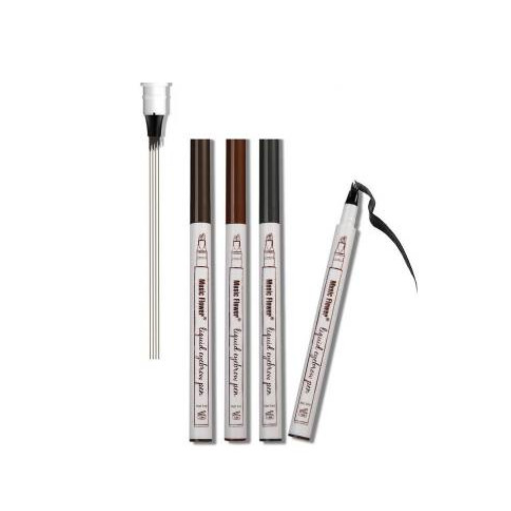 Music Flower Penna per Sopracciglia Waterproof Effetto Tatuaggio 24H a 4 Denti