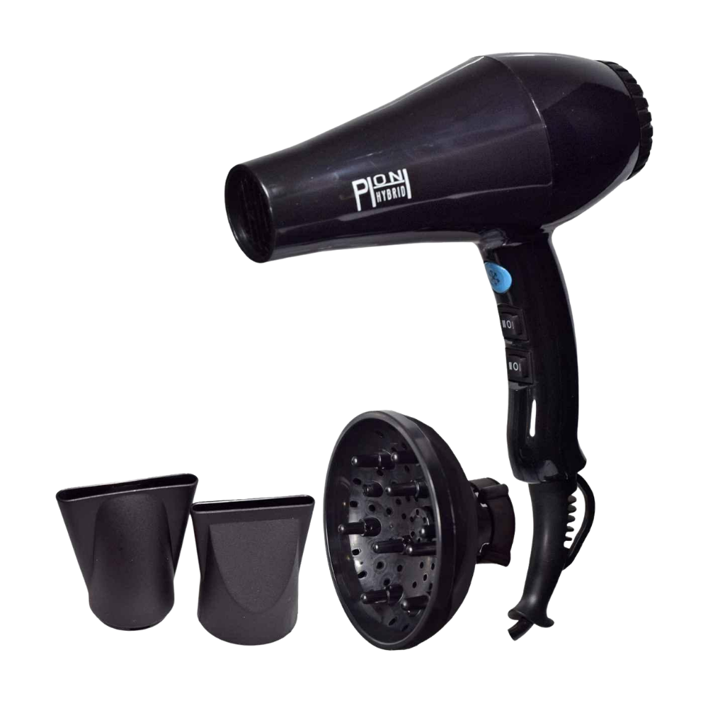HYBRID Phon Professionale Nero Illusione 2000W + Diffusore