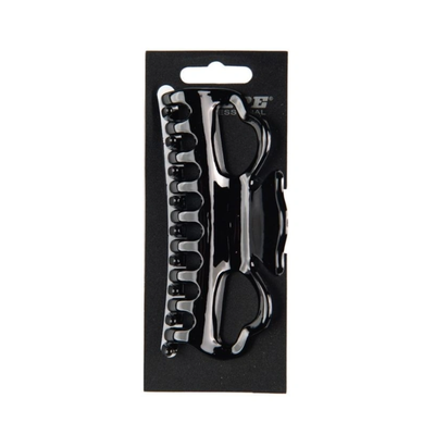 Kiepe Pinza Mollettone per Capelli Nera 10 cm 1 pz