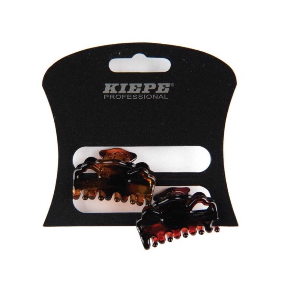 Kiepe Pinze Mollettine Marroni per Capelli 3,5 cm 2 pz