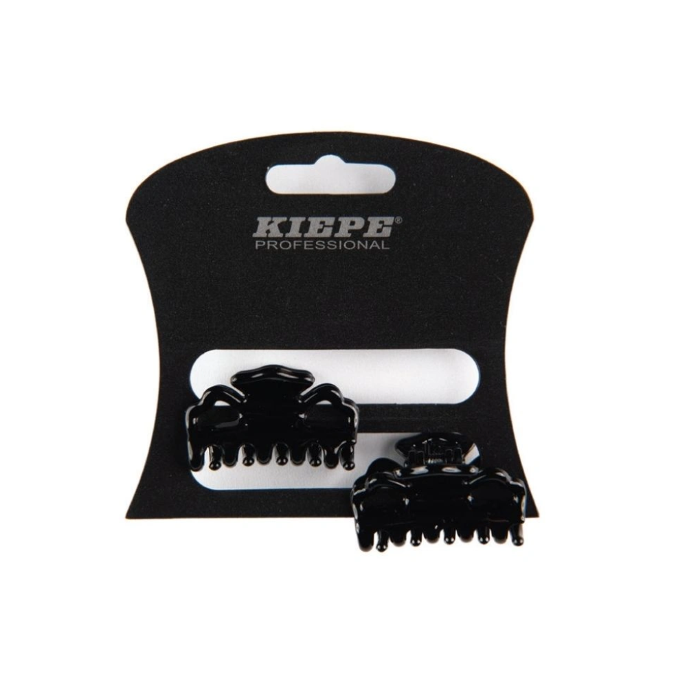 Kiepe Pinze Mollettine Nere per Capelli 3,5 cm 2 pz