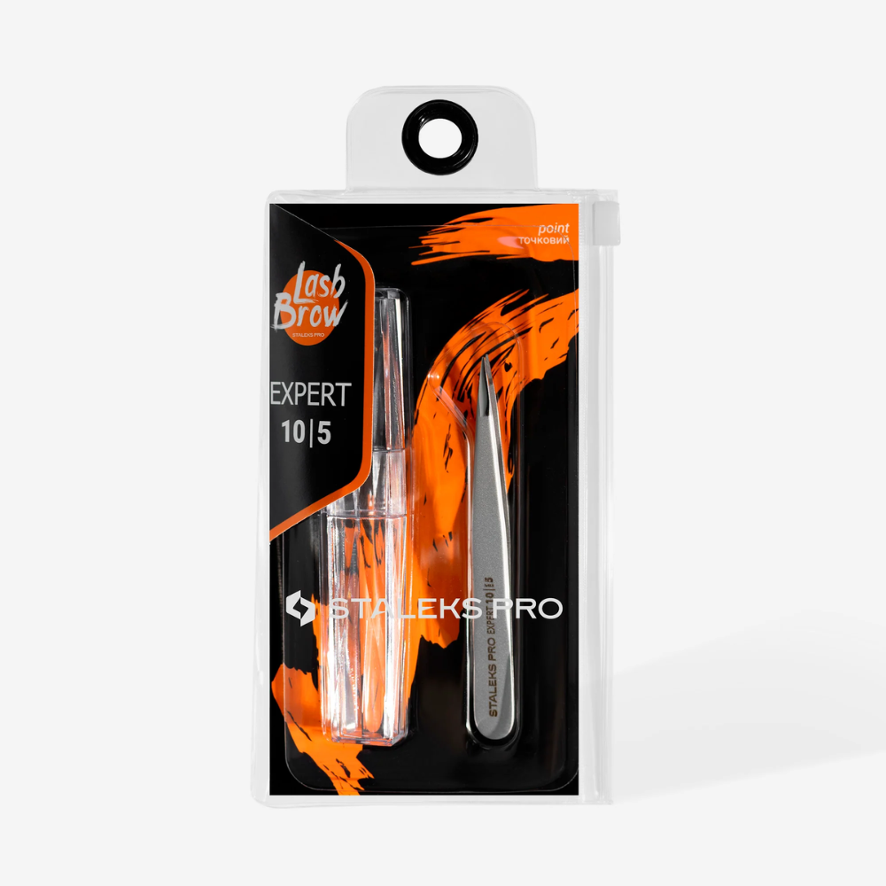 Staleks Pro Pinzetta per Sopracciglia EXPERT 10 Tipo 5 – Punta Appuntita