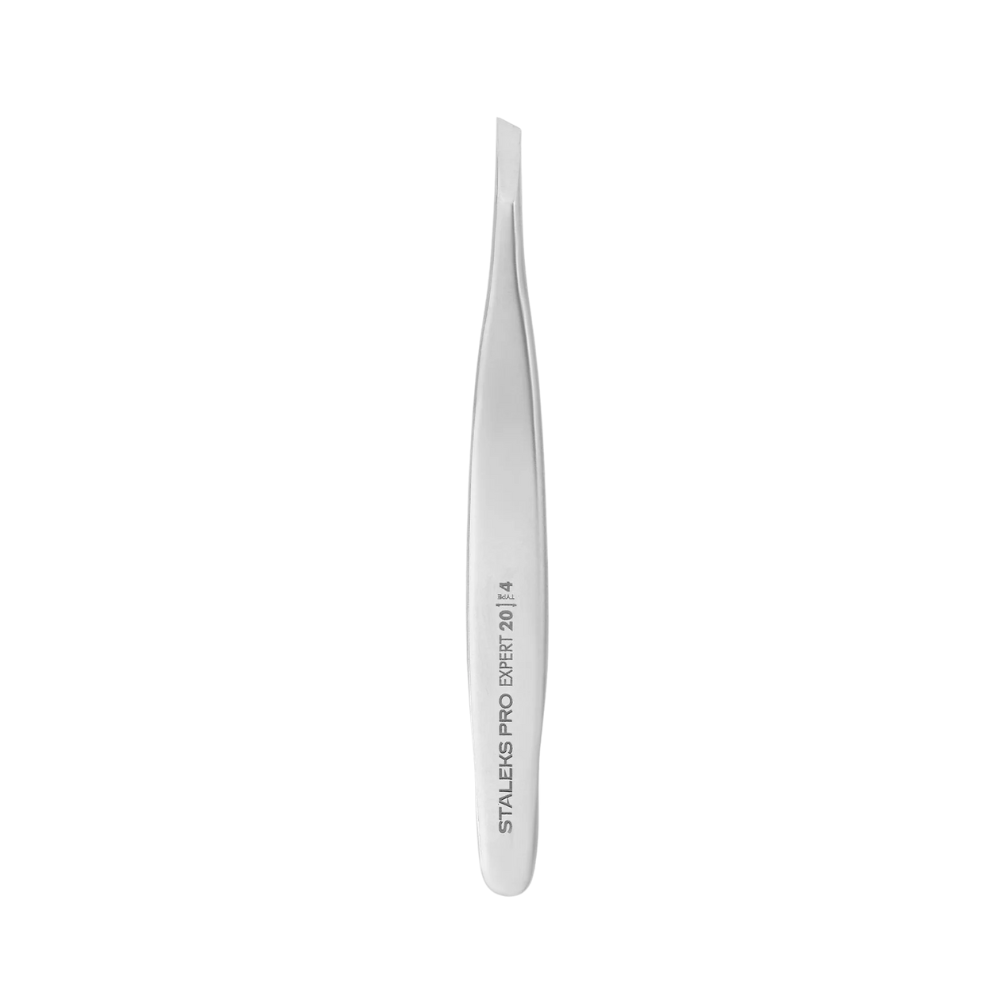 Pinzetta Staleks Pro Expert 20 Tipo 4 con bordi smussati stretti e manici estesi