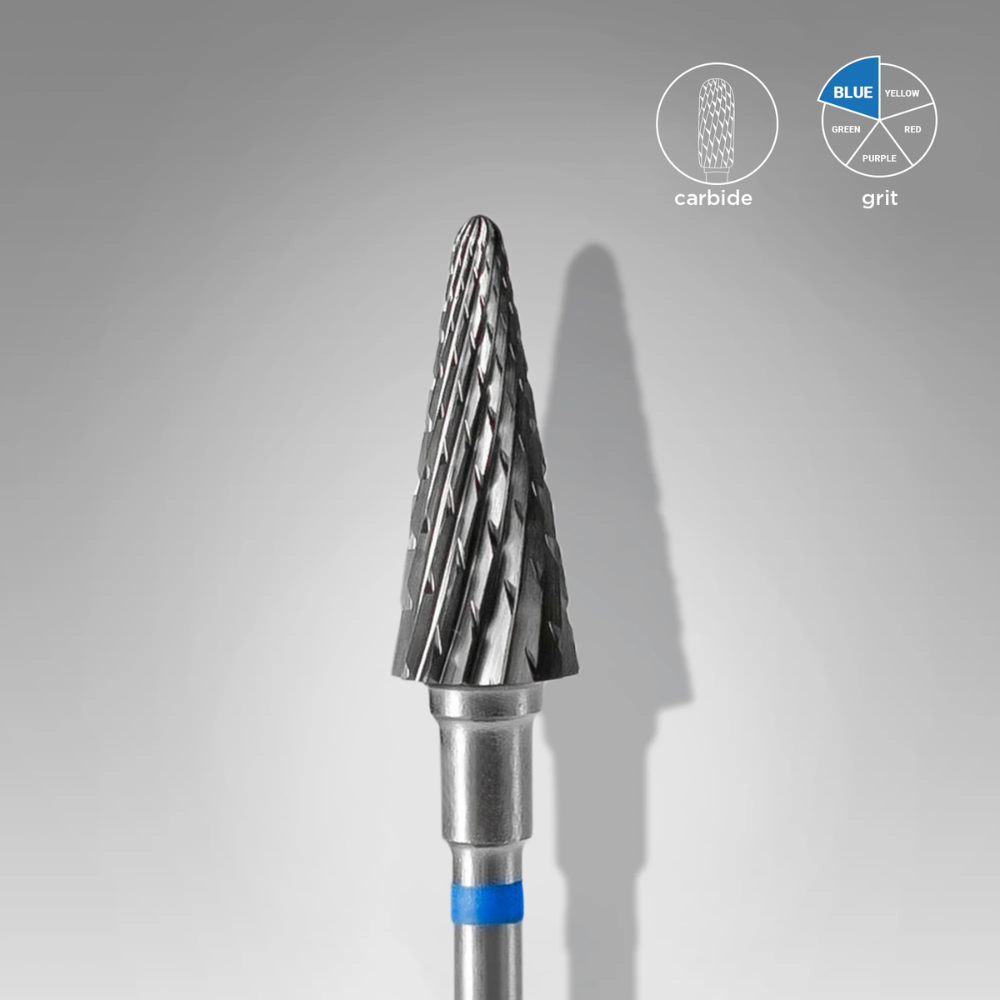 Staleks Punta Carbide Cono Blu – Ø 6 mm / Lunghezza 14 mm