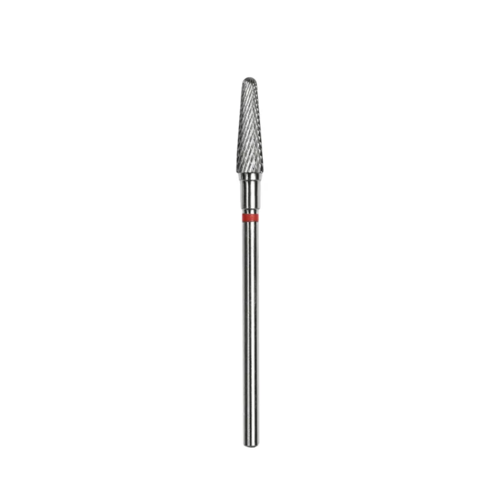 Staleks Pro Punta Fresa Carbide Tronco Rossa per Fresa 4x13 mm