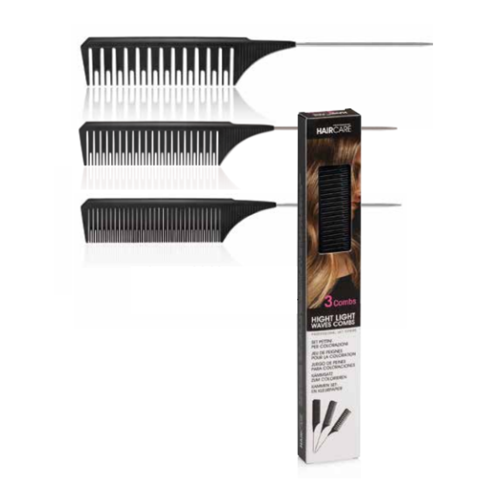 Hair Care Set of 3 coloring combs