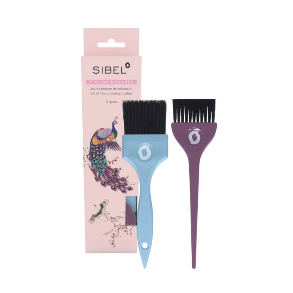 Sibel Set 2 Pennelli per Tinta Colorazione e Balayage