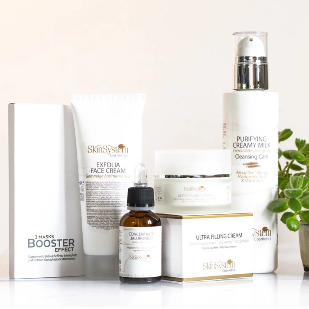 SkinSystem Crema Viso Idratante e Rimpolpante Anti-Età