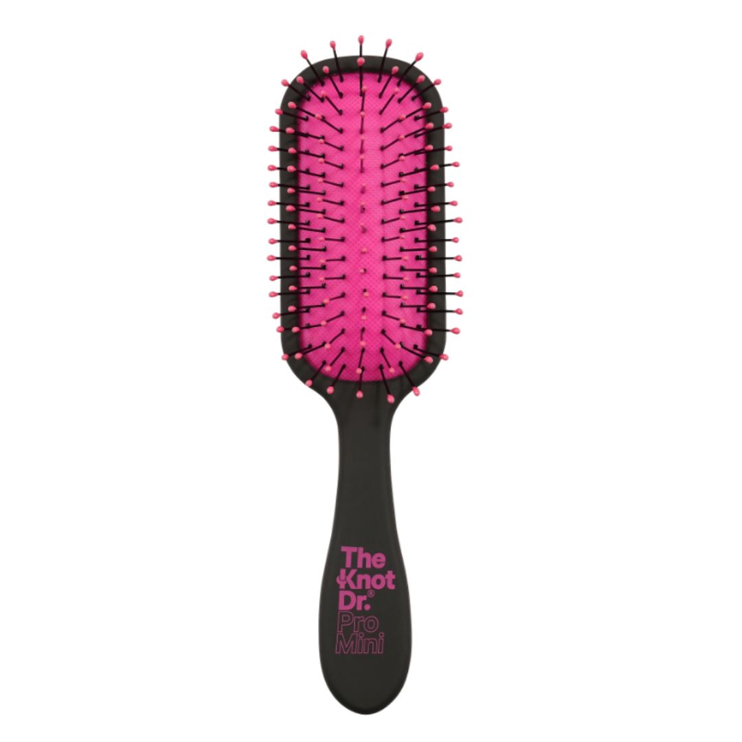 The Knot Dr Spazzola Pro Mini Wet & Dry Detangler Custodia Fucsia