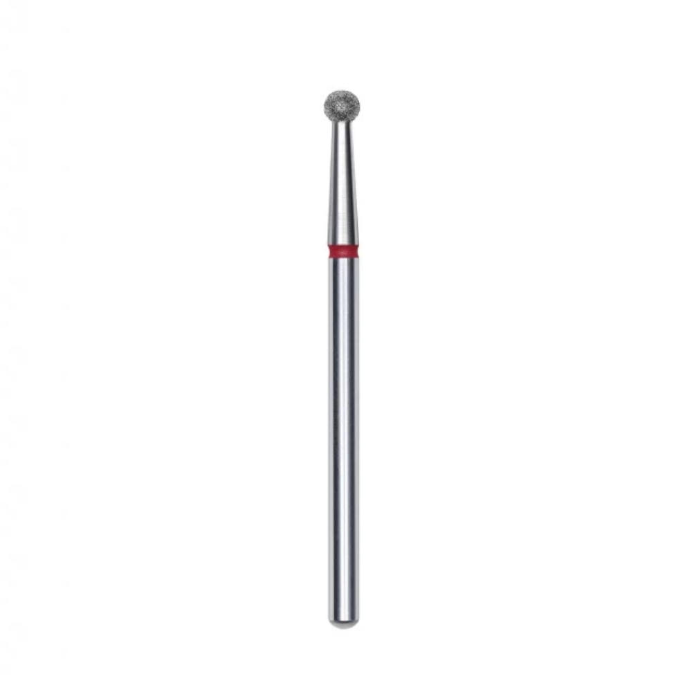 Staleks Pro Punta Fresa diamantata a sfera, rosso, diametro punta 2.7 mm FA01R027