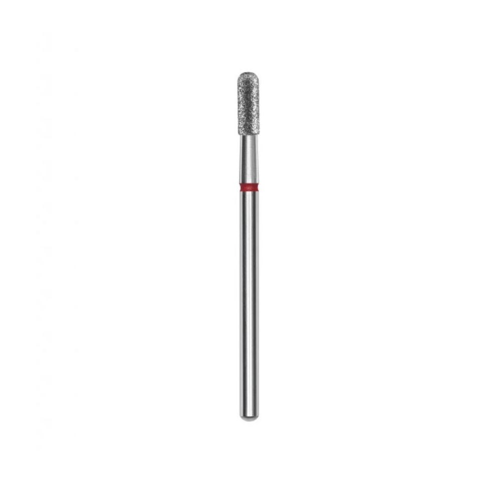 Staleks Pro Punta Fresa diamantata Cilindro Arrotondato, Rosso, Diametro 2.3 mm / Parte Operativa 6.5 mm  FA30R023/6.5