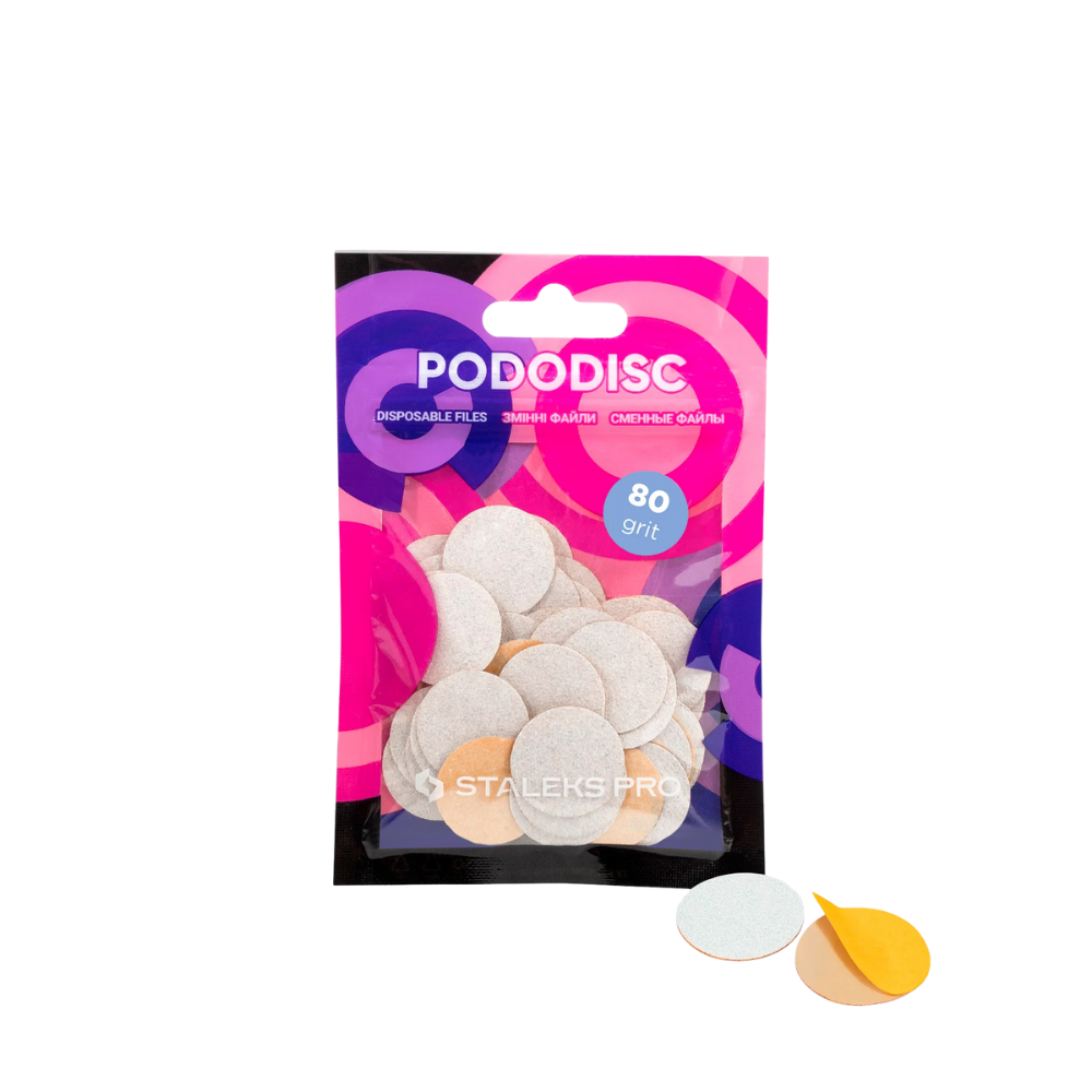 Staleks Pro Lime Ricambio Pododisc Pro M 80 grit – 50 pz monouso per pedicure professionale