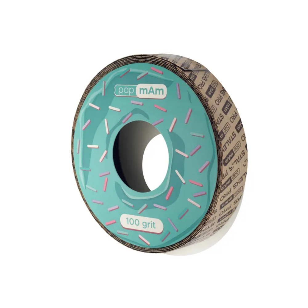 Staleks Pro PapmAm Ricarica Nastro Abrasivo Bianco 7 m per Lima – 100, 150, 180 e 240 Grit