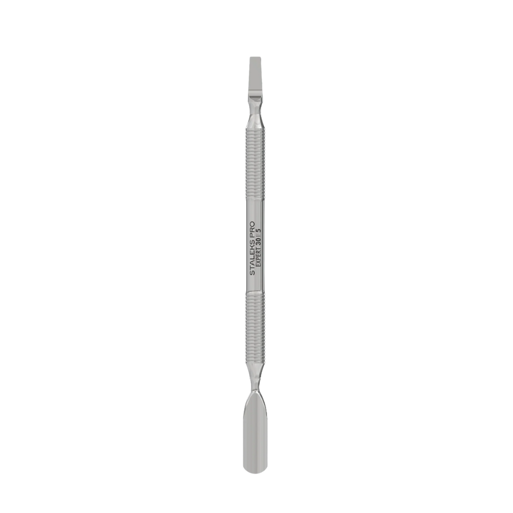 Spatola manicure EXPERT 30 con pusher largo e lama dritta professionale