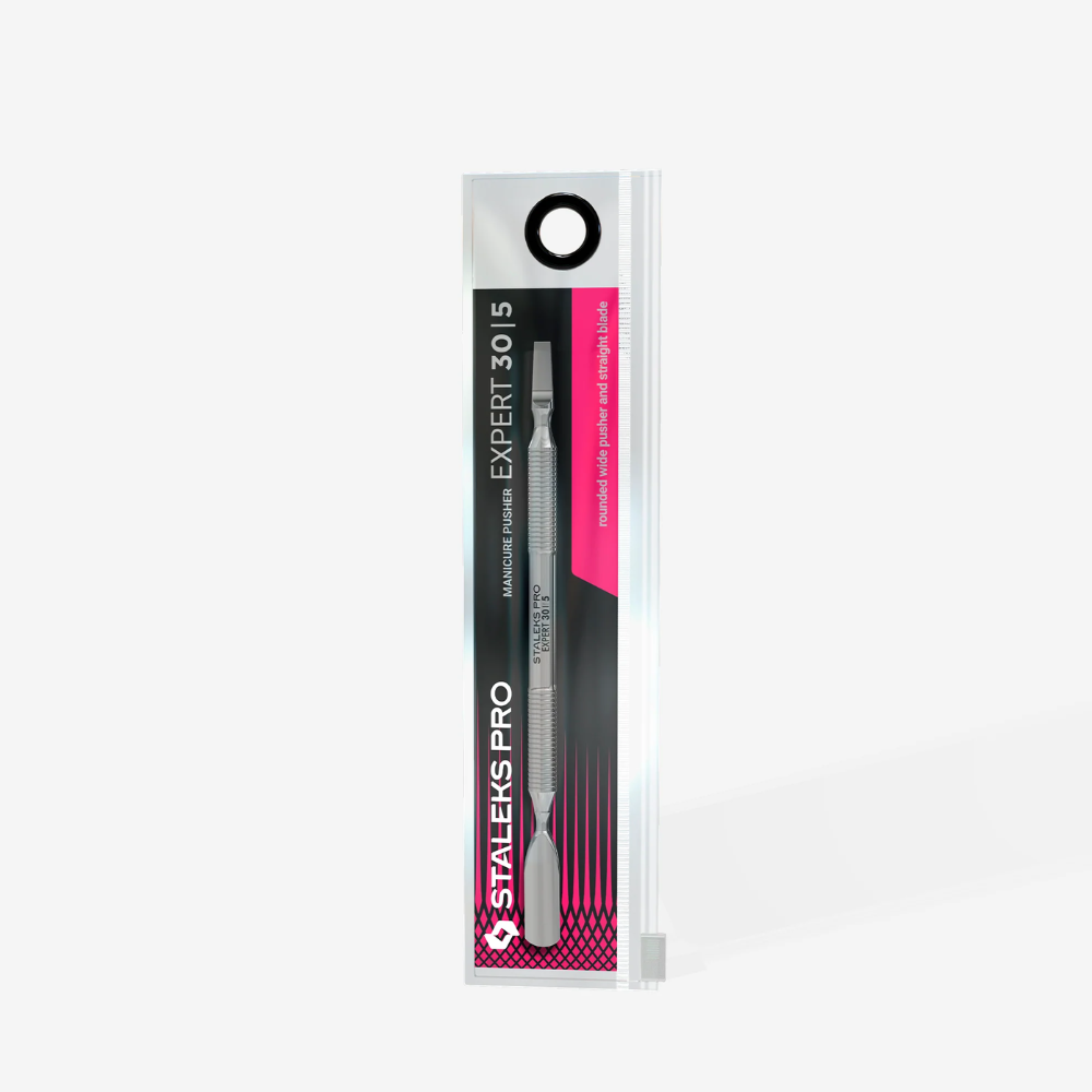Staleks Pro Spatola per manicure (pusher largo + lama dritta) – EXPERT 30 TYPE 5