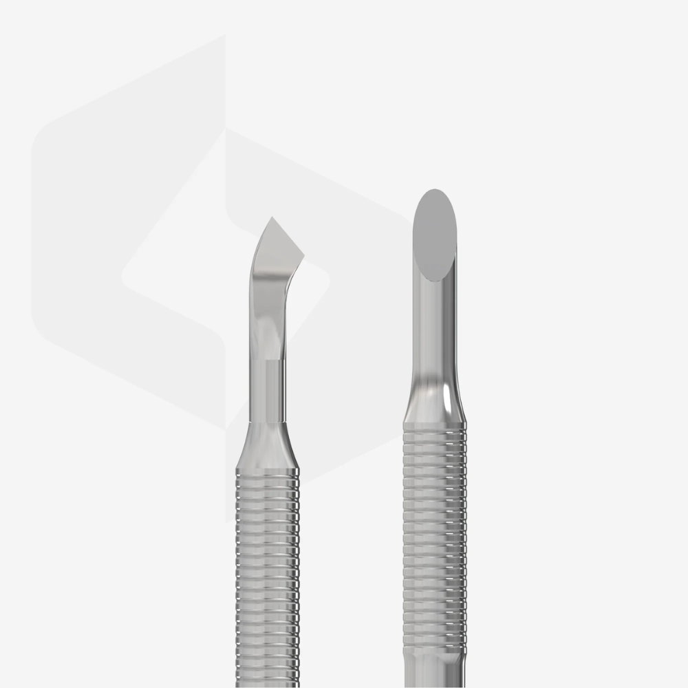 Staleks Pro Spatola per manicure (pusher obliquo + lama piegata) EXPERT 90 TYPE 4.2