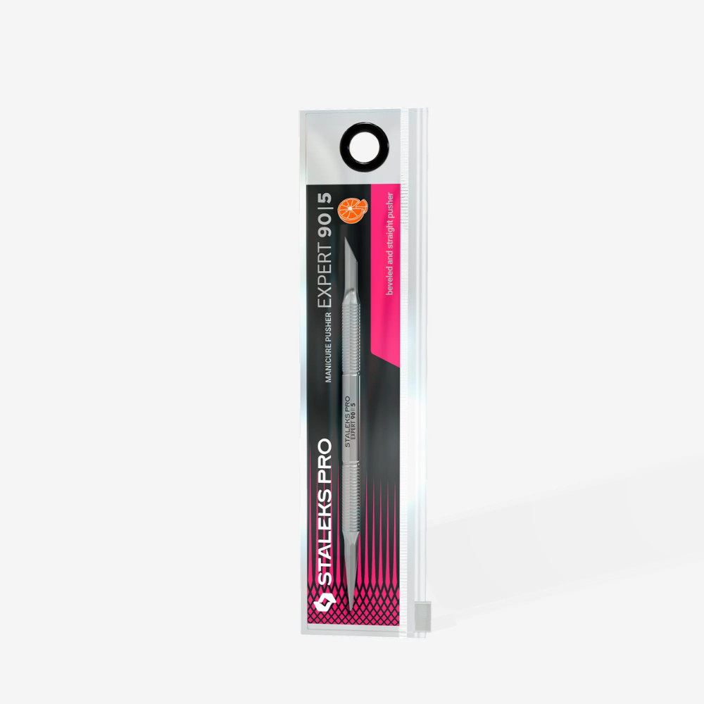 Staleks Pro Spatola per manicure (pusher obliquo + pusher arrotondato) – EXPERT 90 TYPE 5