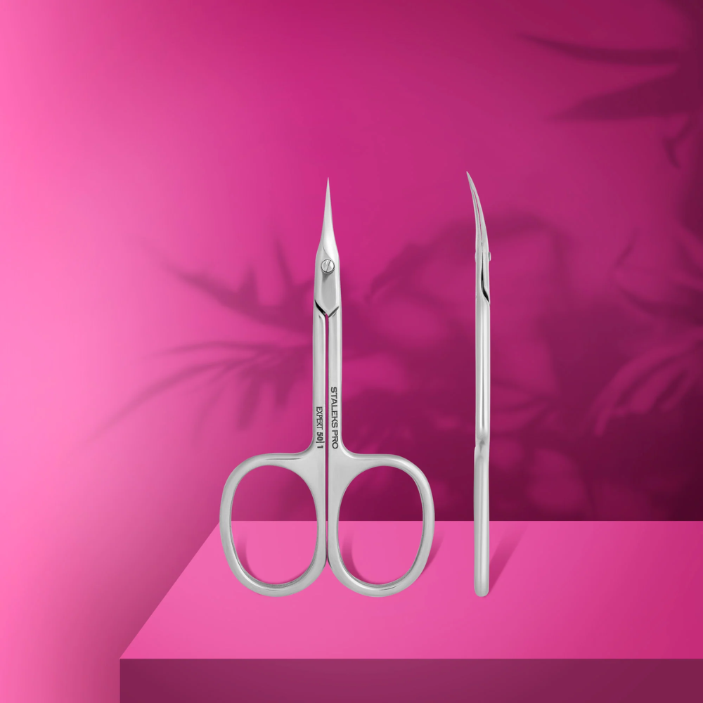 Forbici Staleks Pro Expert 50 Tipo 1 per cuticole con lama classica e manico ergonomico